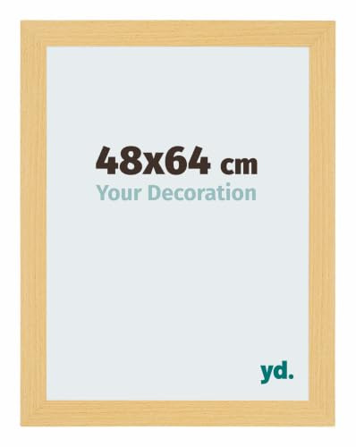 yd. Puzzlerahmen 48x64 Buche Dekor - MDF rahmen Mura | Your Decoration, Geeignet für Puzzles mit 500-1000 Teilen, Antireflex-Acrylglas aus Kunststoff , Wandmontage, Made in Holland
