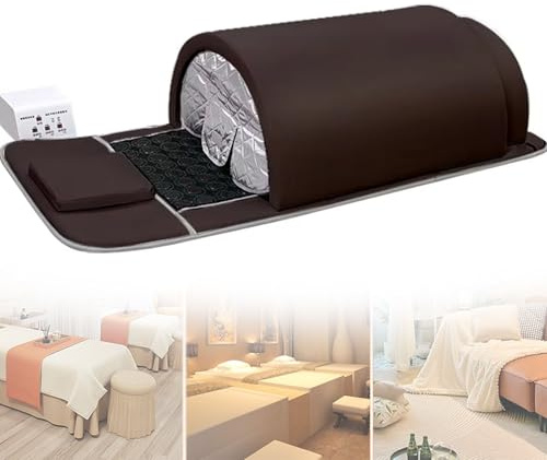 Infrared Sauna Dome Portable 1200W with Therapeutic Jade Stones, Near Zero EMF, Infrared Photon Light, Steam Tent for Home Use