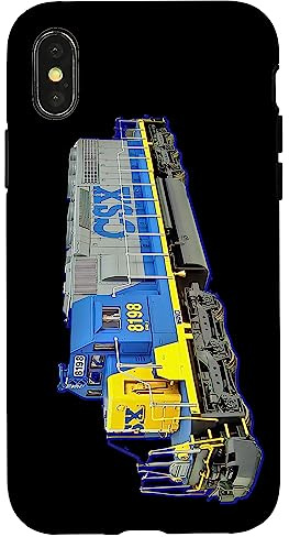 Hülle für iPhone X/XS Güterzug CSX Engine