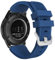 MoKo Bracelet Sport Compatible avec Samsung Galaxy Watch 3 45mm/Galaxy Watch 46mm/Gear S3 Frontier/Classic, 22mm Bracelet de Remplacement en Silicone Souple pour Hommes Femmes, Bleu Foncé