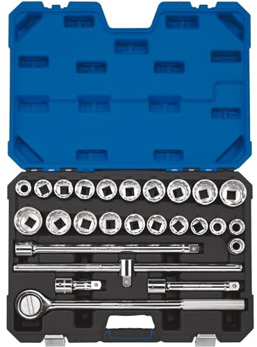 Draper Combined MM/AF Socket Set, 3/4 Sq. Dr. (26 Piece) 16484