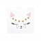 PartyDeco 20 Katzen-Servietten weiß 33 x 33 cm - Bunt
