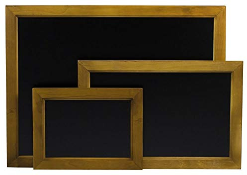HENDI Wandkreidetafel, mit Holzrahmen, Plakatständer, 300x400mm, Schwarz