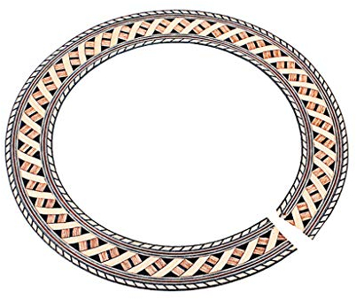 Akustische Gitarre Rosette Inlay Gitarre Sound Loch DIY Gitarrenbauer Werkzeug Dekoration, 93mm