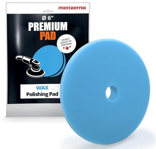 menzerna 6 Inch Polishing Pad I Body Repair I Waxing Sealing & Protection | Buffing & Polishing Pads I Safety Edge & Velcro Attachment I Washable & Long Lasting I Anti Heat Build-Up