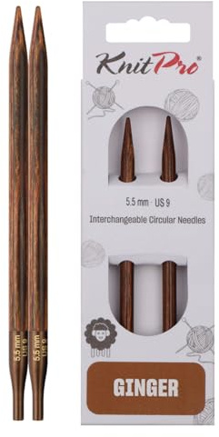 KnitPro Ginger Interchangeable Circular Needles 4 (10cm) | 5.50mm