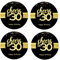 Sumerk 48 PCS Cheers to 30 Stickers - Large Bottle Stickers & Card Seals - 2 INCHES Round Happy Birthday Party Favors