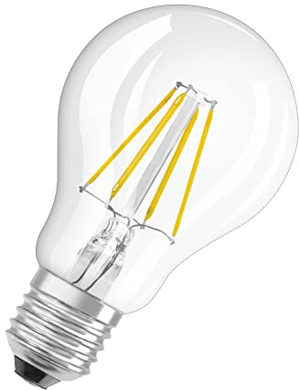 Osram Lamps LED Star klare Filament LED Lampe, E27 Sockel, Tageslichtweiß (6500K), Birnenform, Ertsatz für herkömmliche 40W-Glühbirnen, 1er-Pack CLA