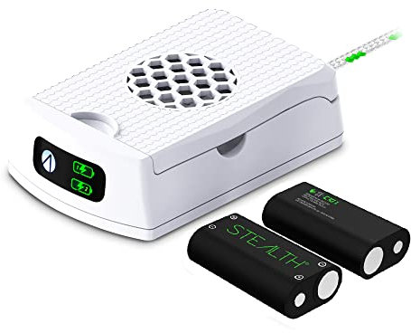 STEALTH SX-C10 X Twin Rechargeable Battery Packs for XBOX (Xbox One, Series X|S) - White