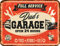 Original RAHMENLOS Deko Blechschild für Männer - Dads Garage
