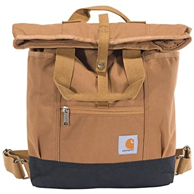 Carhartt Unisex Rucksack - Wasserabweisender Hybrid mit gepolstertem Laptop Fach, Farbe: Carhartt Brown