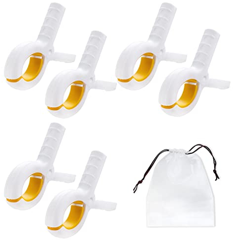 Paquete de 6 Clips de Toalla de Playa con 1 Organizador de cordón, Clips Agarre Fuerte, Picos lavandería, Pinzas Ropa, Pinzas de Seguridad Antideslizantes Silla Sol Playa, jardín, Piscina, tumbonas
