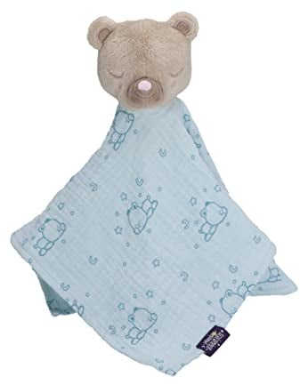 Sterntaler Baby Unisex Schmusetuch Kuscheltuch Kleiner Bär - Kuscheltuch Baby, Musselin Kuscheltuch, Schmusetuch - helltürkis