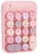 Septpenta 2,4 GHz Wireless Numeric Keyboard, Chocolate Keycap, Low Power mit Backspace Taste, 10 M Effektiver Steuerbereich, 18 Key Portable Silent Number Pad für Laptop, Desktop, PC(Farbpulver)