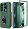 Doeshine Coque pour Samsung Galaxy Z Fold 5, Porte-S Pen, 360 ° Rotatif Support, Protection D'écran et L'appareil Photo, Protection Contre Les Charnières, Armor Cover Case Housse 2023 (Vert)