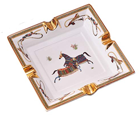 ELzEy Aschenbecher Keramik Zigarre Aschenbecher High-End Retro Zuhause Wohnzimmer Dekoration Aschenbecher groß (Color : A)