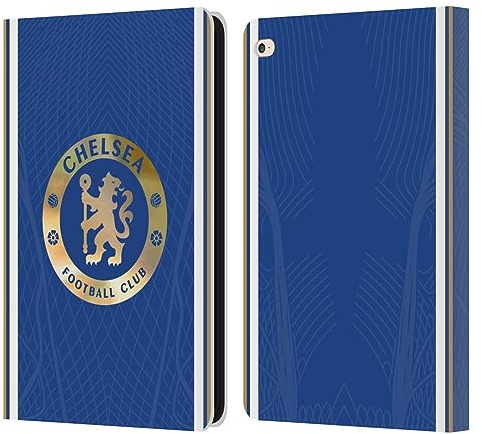 Head Case Designs Offizielle Chelsea Football Club Home 2023/24 Bausatz Leder-Wallet-Hülle Kompatibel mit Apple iPad Air 2 (2014)