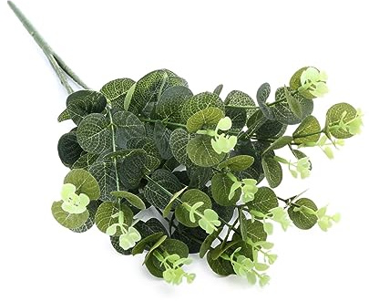 PRETYZOOM Künstliche Eukalyptusblätter Zweige in Kunststoff Für Zuhause Küche Partydekoration Kunsthandwerk