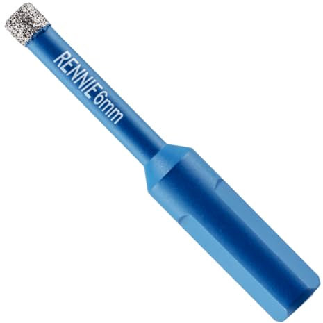 6mm Diamond Hole Saw Drill Bit With Tri Shank For Porcelain Tiles Ceramic Slate Stone Granite Marble Glass. Diamond Core Holesaw/Hole Cutter