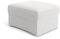 Cavadore Hocker Jawa / Bodennaher Polsterhocker in Nierenform / Ideal als Fußhocker oder Sitzgelegenheit / Passend zur Garnitur Jawa / 84 x 43 x 70 / Chenille, Beige