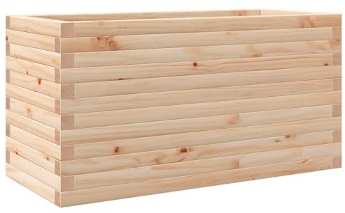 vidaXL Fioriera da Giardino 90x40x45,5 cm in Legno Massello di Pino, fioriera, fioriera da Patio, fioriera da Balcone, fioriera da Esterno