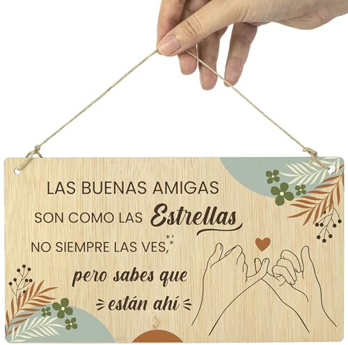 CONTRAXT Regalos amigas originales. Detalle idea Regalos originales para mejores amigas especiales para siempre cumpleaños despedida navidad Lamina decorativa con frases pared (Amiga)