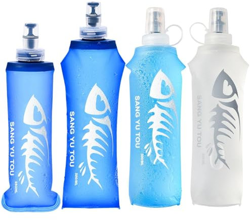Gourde Souple Flasque Running - 250/500ml Sport Pliable | Bouteille De Sport En TPU | Poche Hydratation Flacon Pour Course À Pied Randonnée En Plein Air
