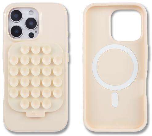 Sonix Coque pour iPhone 16 Pro avec support magnétique à ventouse | Compatible avec MagSafe | Testé contre les chutes de 3 m | Lin