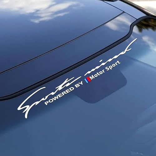 Generisch 1 Stück für BMW E46 E90 E60 E39 E36 E87 E92 E91 E34 F30 E10 F20 F30 G30 X1 X3 X5 X6 Auto-Aufkleber vorne hinten Windschutzscheibe Autozubehör