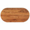 Rantry Tischplatte 80 x 40 x 2,5 cm, oval, aus massivem Akazienholz, Tischplatte für Couchtische, Couchtisch