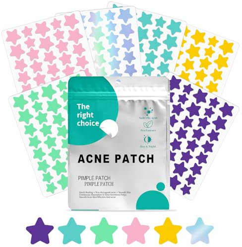 240PCS Patch Boutons Acne Invisible Imperméable, Patches Étoile Hydrocolloïde, Acne Pimple Anti-Acné Avec L'huile Tea Tree L'acide Salicylique,Pimple Patch Anti Bouton Jour Et Nuit