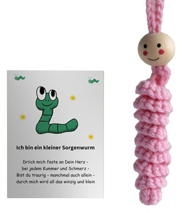 NPXUAMTJ Stressabbau Grüne Gehäkelte Raupen Handgehäkelte Stressabbau Geschenke Kartenzubehör Zur Emotionsunterstützung