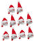 OFFSCH 10stücke Teiliges Santa Hat Haarklammern Mit Alleskleber Für Weihnachtsfeiern Niedliche Rote Weihnachtsmütze Haarspangen Für Mädchen Teens Und Mädchen Haaraccessoires Für