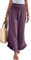 Pantacourt Cargo Femme Pantalon Toile Femme Été Haute Gainant Combinaison Pince Ete Culotte Élégante Fleuri Droit Veste Medicale Resserré Cheville Mes Commandes Passées Lin Coton Pourpre XXL