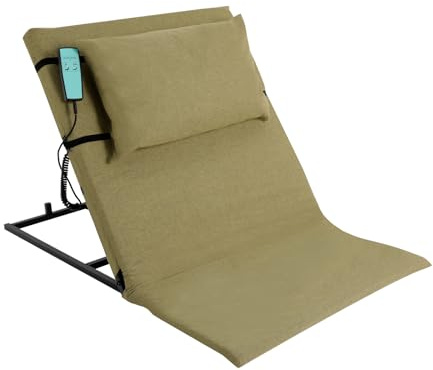 YNAADYH Rückenlehne, Hebe-Rückenlehne für Bett, Elektrisches Bettheben zum Aufstehen mit Armlehne 300 kg/661 lbs, 2-80° verstellbare mit Kollapsschienen (Grün)
