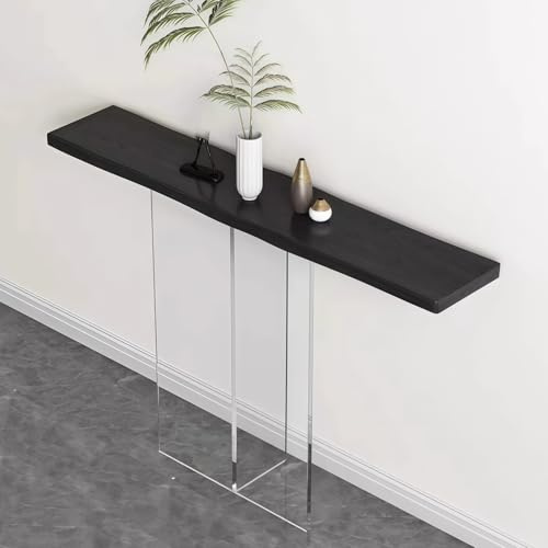 AYHARYLH Entryway Table Hallway Decor Console Hallway Table, Narrow Console Tables,Behind Couch Tables(Nero,120cm/47.2in)