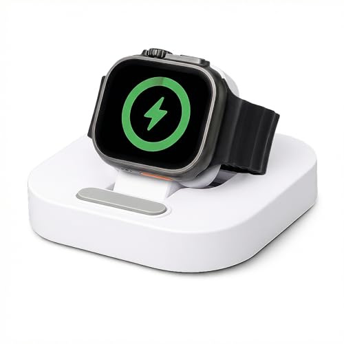 iN Wireless Charging Stand for Apple Watch, Fast Charger, Magnetic | Magnetic, Portable iWatch Charger, Portable Charging Dock for Apple Watch Series 10/9/8/7/6/5/4/3/2/SE/SE 2/Ultra/Ultra 2