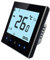BecaSmart Series 1000 Wifi Smart Thermostat for 16A Electric Underfloor Heating LCD Touch Screen with Sensor Wire, Work with Alexa & Google Home Voice Control Black