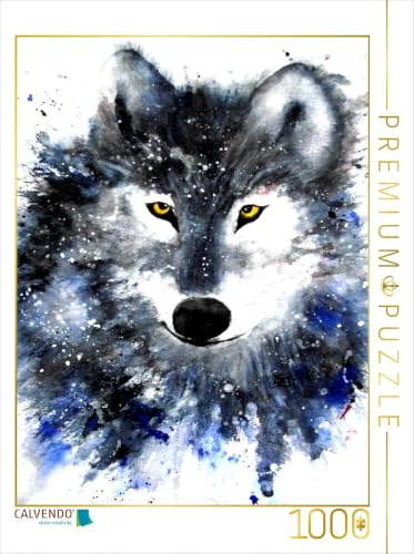CALVENDO Puzzle Wolf | 1000 Teile Lege-Größe 48 x 64 cm Foto-Puzzle für glückliche Stunden