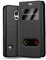 Cadorabo Hülle kompatibel mit Samsung Galaxy S5 / S5 NEO in KOMETEN SCHWARZ - Schutzhülle mit Magnetverschluss, Standfunktion und 2 Sichtfenstern