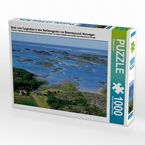 CALVENDO Puzzle Blick vom Torghattan in den Schärengarten vor Brønnøysund, Norwegen | 1000 Teile Lege-Größe 64 x 48 cm Foto-Puzzle für glückliche Stunden