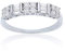 DECADENCE Ring aus Sterlingsilber, abwechselndes Baguette- und Rundschliff, Zirkonia, simulierter Diamant, makelloser VVS-Zirkonia, Größen 6–9, Hochzeitstagsring für Damen, Sterling Silber, Zirkonia