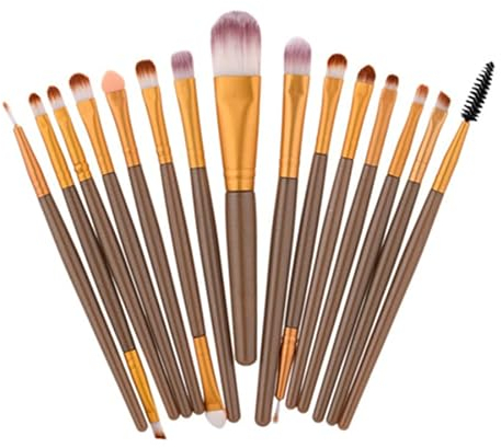 15 Stück Professionelle Makeup Bürsten Kosmetik Set Foundation Powder Lidschatten Augenbraue Eyeliner Lippen Make-up Pinsel Auge Gesicht Pinsel Set