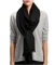 Prettystern Großer Damen Stola Pashmina-Schal 100% Wolle Schulter-Tuch Wollschal black schwarz