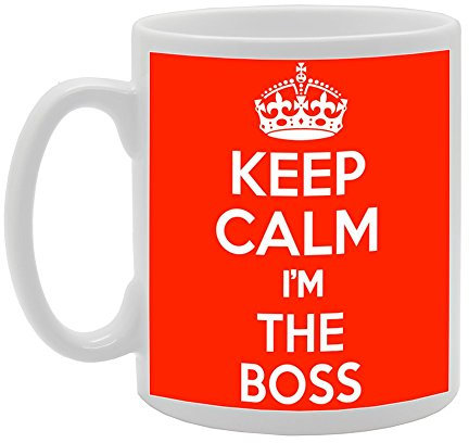 MG1031 Mug en céramique Motif Keep Calm I'M The Boss