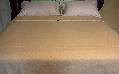 Angela Decke für Doppelbett, 15 % Kaschmir, 50 % Wolle, 35 % Angora, Farbe Grau