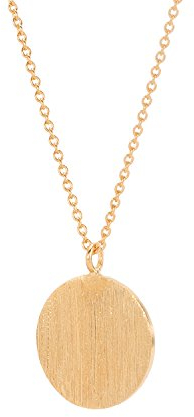 Pernille Corydon Coin Kette Damen Gold mit rundem Anhänger Gold - 40-48 cm lang/Ø 16mm - Silber 925 Vergoldet - N002g