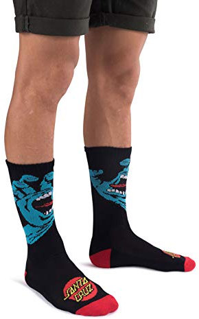 Chaussettes Santa Cruz – Screaming Hand noir taille: OSFA (Taille pour tout)