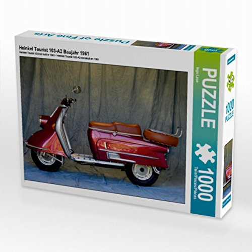 CALVENDO Puzzle Heinkel Tourist 103-A2 Baujahr 1961 | 1000 Teile Lege-Größe 64 x 48 cm Foto-Puzzle für glückliche Stunden