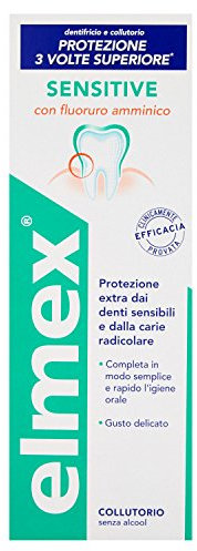ELMEX Sensitive Collutorio 400 ml, Mundspülung, Alkoholfrei, Sanfte Pflege, Unflavored, Für Erwachsene, Schmerzempfindliche Zähne
